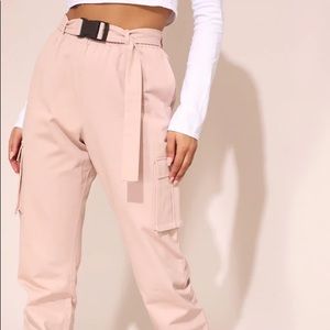 PrettyLittleThing belted cargo pants- size 8